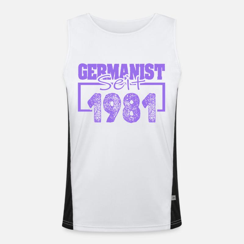 Germaniste 1981 Débardeur respirant contrasté Homme 