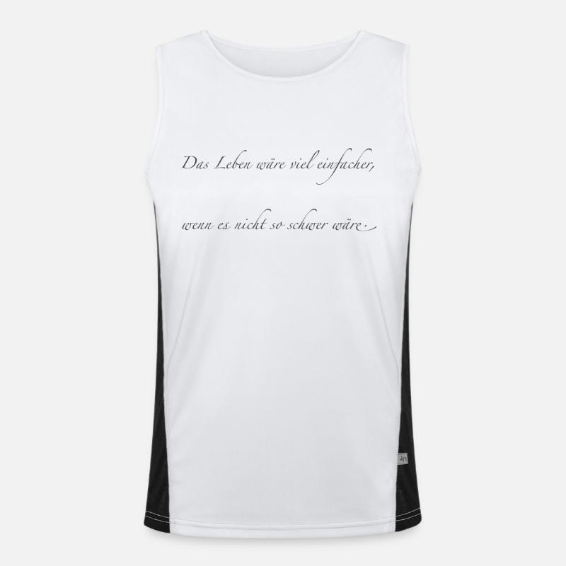 das Leben Funktionelles Kontrast-Tank Top für Männer 