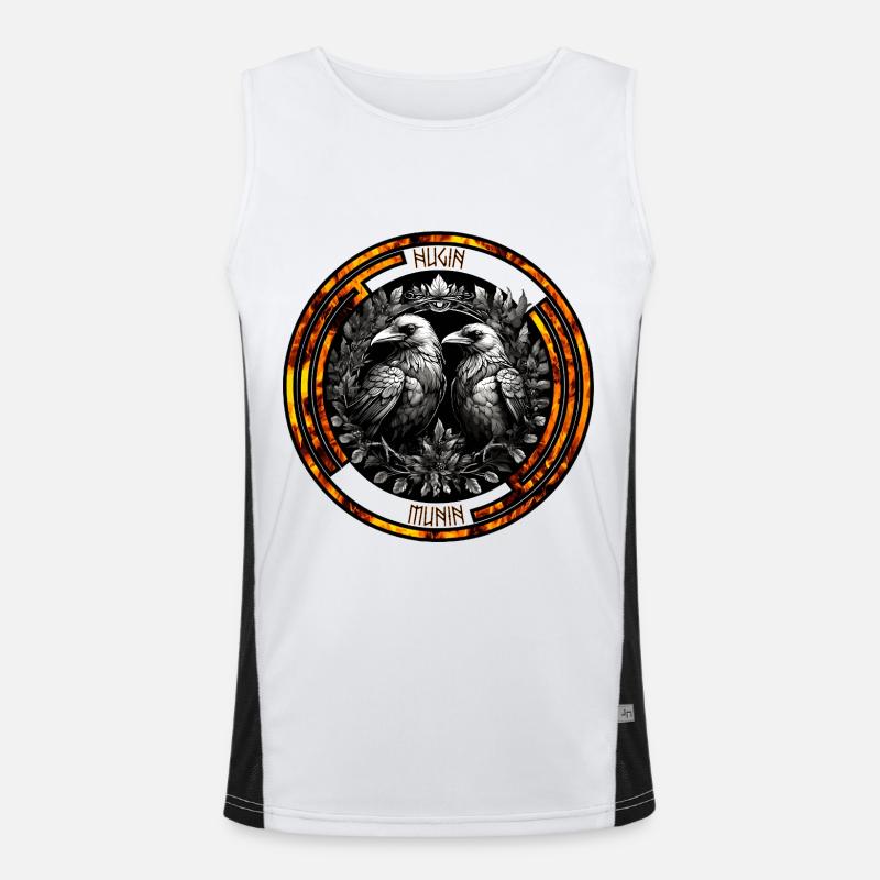 Raben Funktionelles Kontrast-Tank Top für Männer 