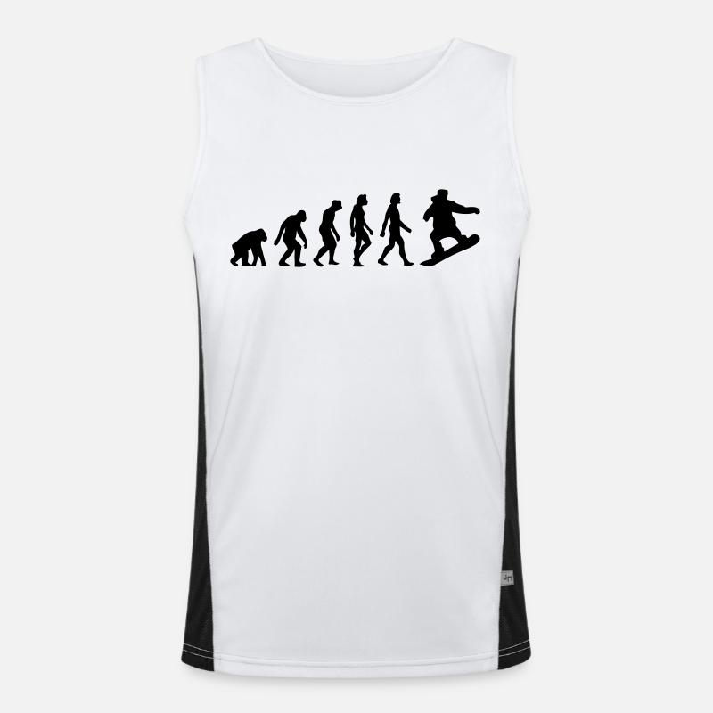 The Evolution of Snowboarding Men's Functional Contrast Tank Top 
