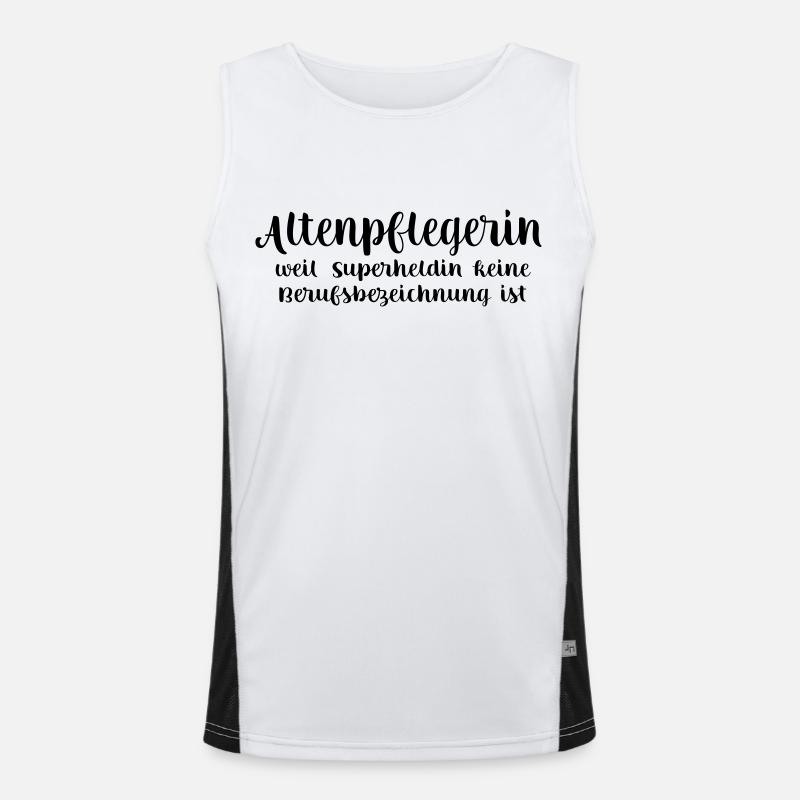 Altenpflegerin Funktionelles Kontrast-Tank Top für Männer 