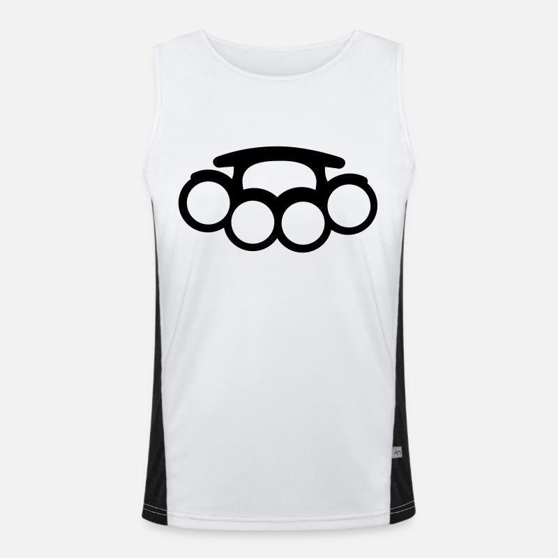 Schlagring Funktionelles Kontrast-Tank Top für Männer 