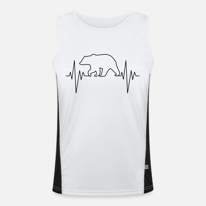 Bear Pulse Men's Functional Contrast Tank Top 