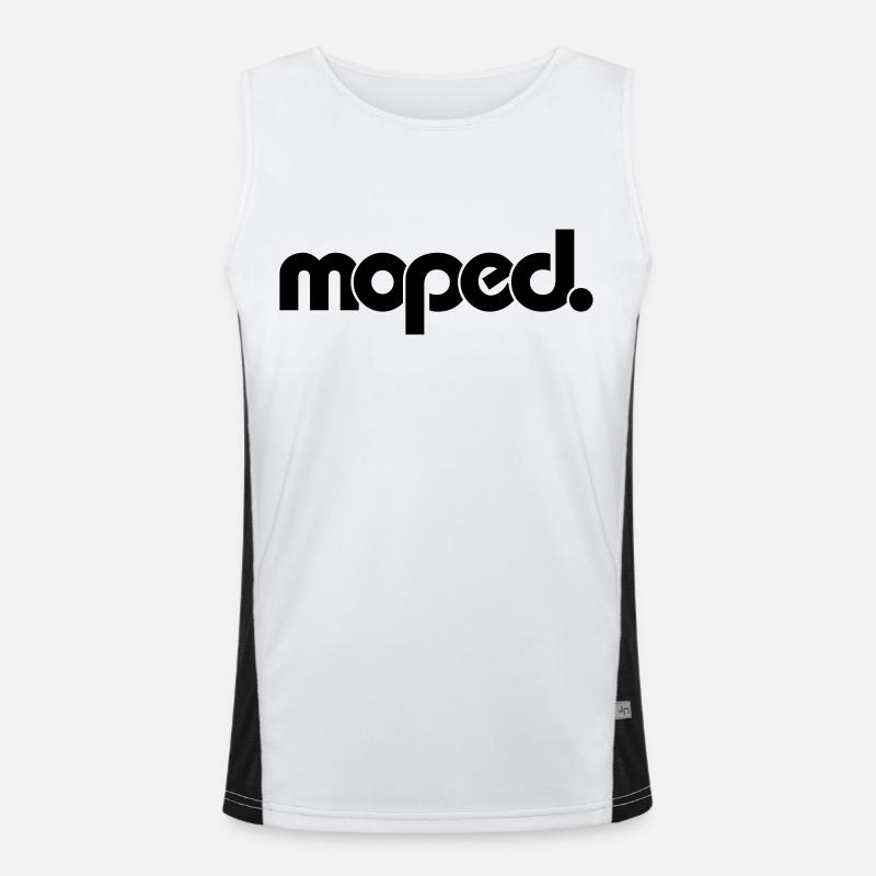 moped. Funktionelles Kontrast-Tank Top für Männer 