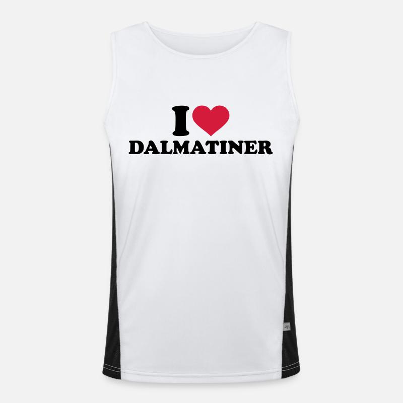 Dalmatiner Funktionelles Kontrast-Tank Top für Männer 