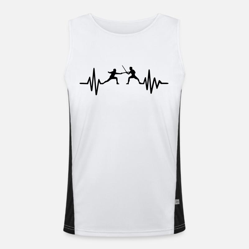 Fechten Funktionelles Kontrast-Tank Top für Männer 