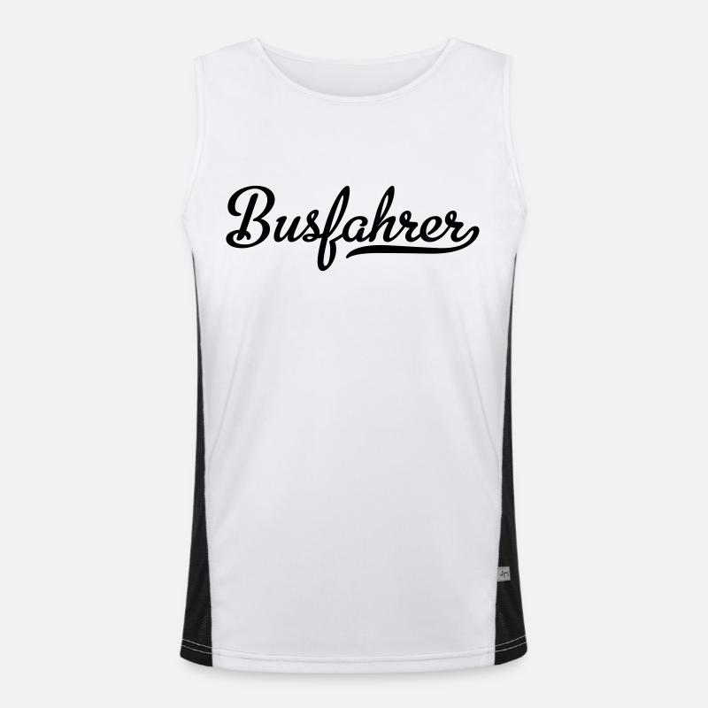 Busfahrer Funktionelles Kontrast-Tank Top für Männer 