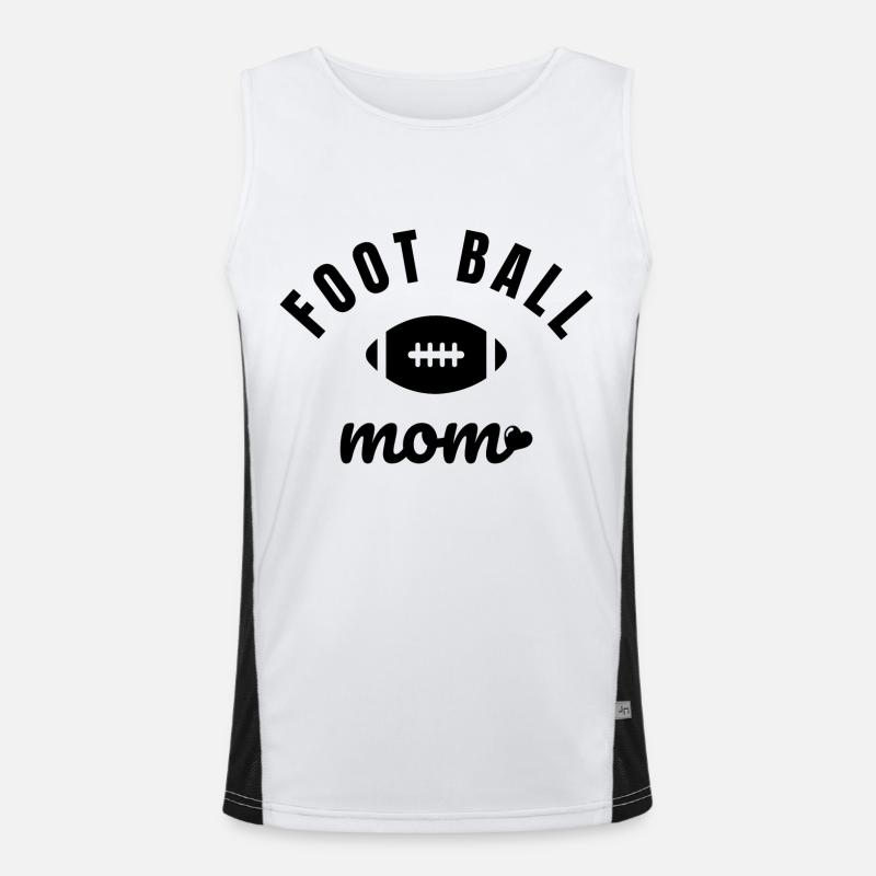 Fußball Mama Funktionelles Kontrast-Tank Top für Männer 