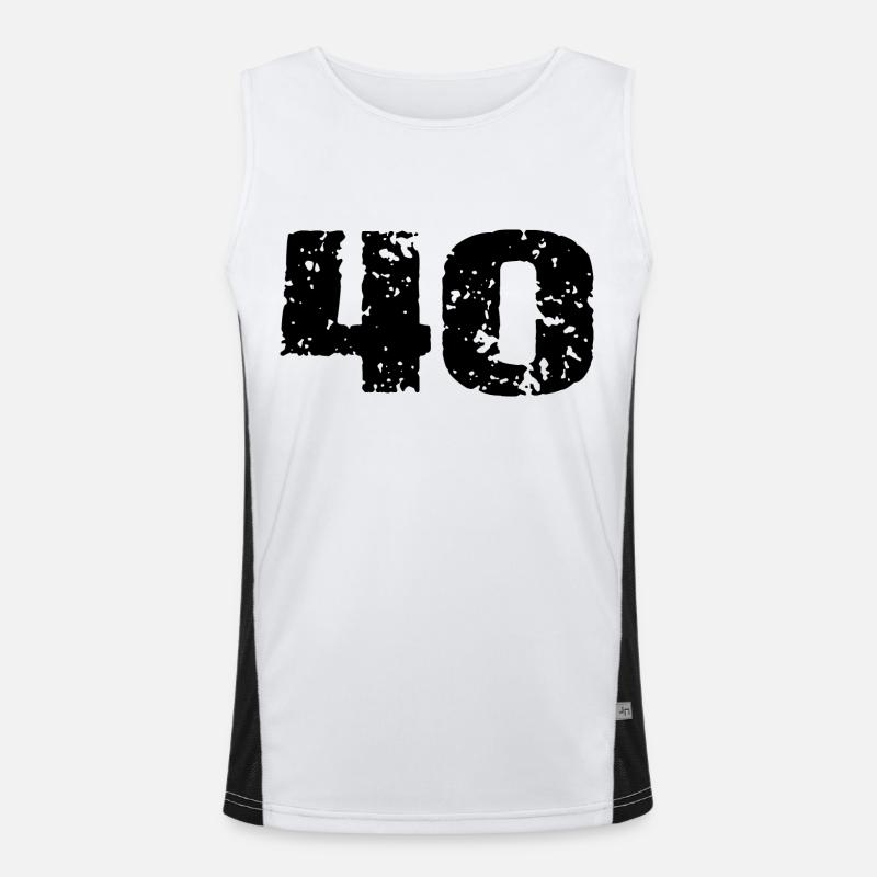 Maillot 40 numéros Débardeur respirant contrasté Homme 