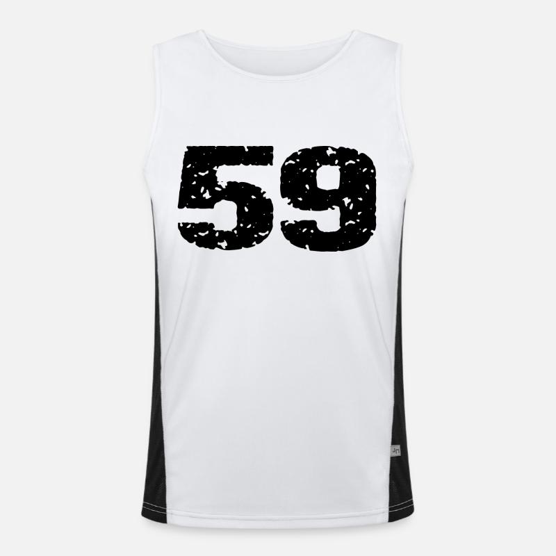 59 Number jersey Men's Functional Contrast Tank Top 