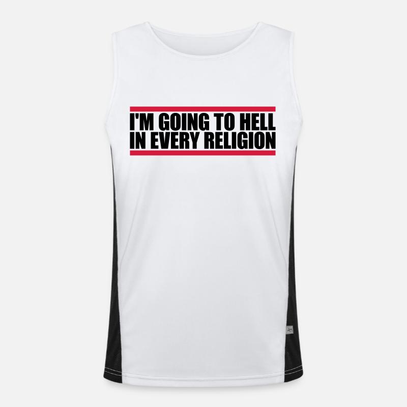 in going to hell Men's Functional Contrast Tank Top 