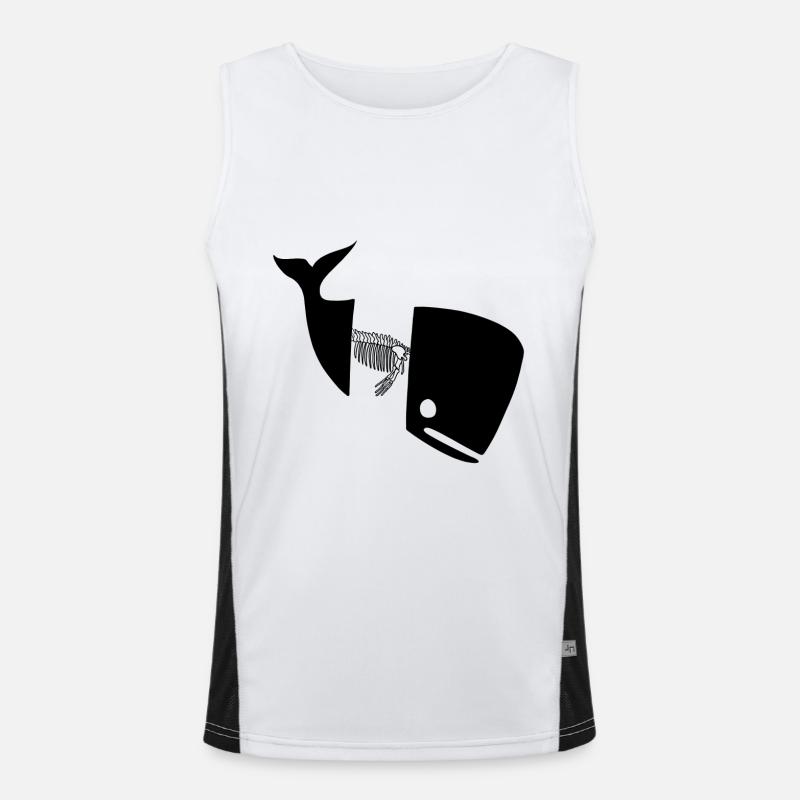 Bone whale Men's Functional Contrast Tank Top 