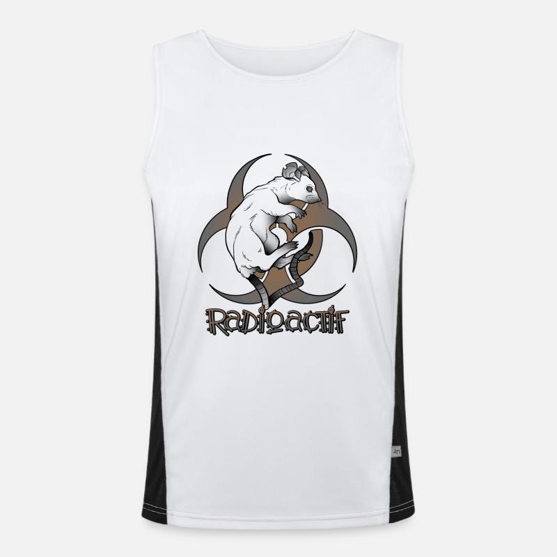 Radioactive - Funny pun Men's Functional Contrast Tank Top 