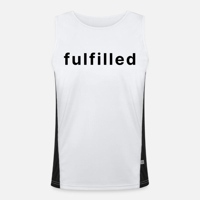 fulfilled. Funktionelles Kontrast-Tank Top für Männer 