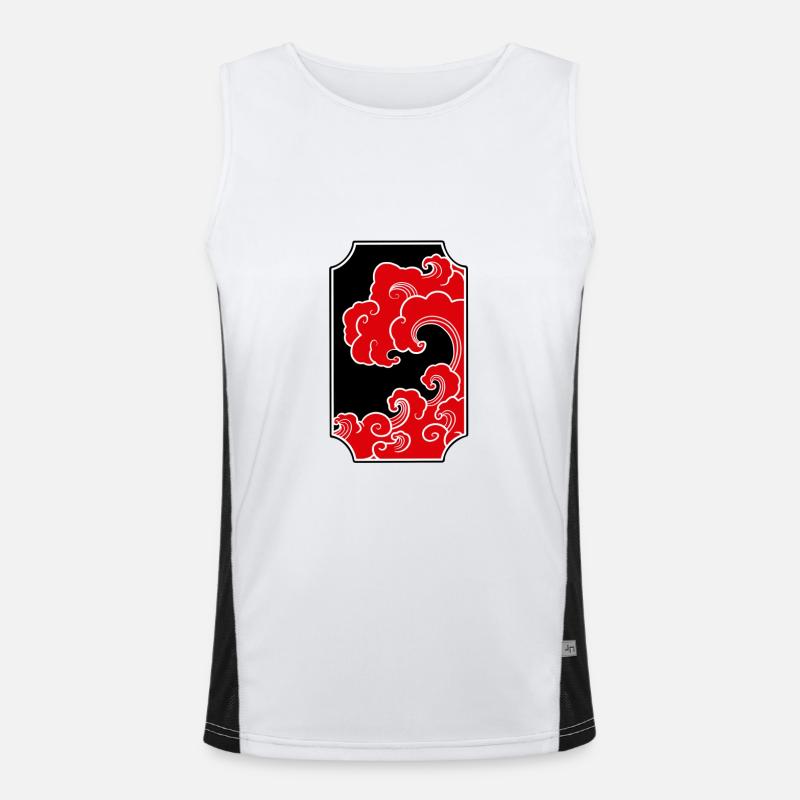 Manga art Men's Functional Contrast Tank Top 