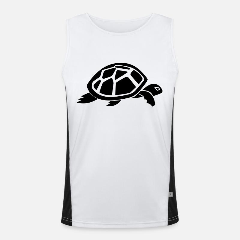 Schildkröte Funktionelles Kontrast-Tank Top für Männer 