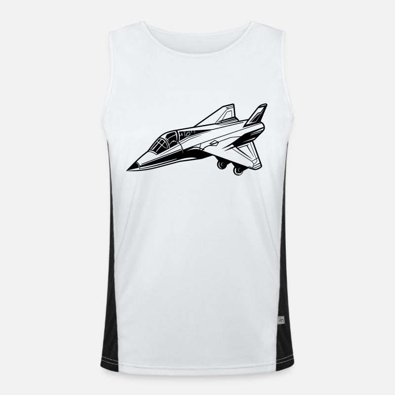 Kampfjet Funktionelles Kontrast-Tank Top für Männer 
