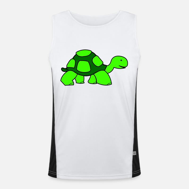 turtle Funktionelles Kontrast-Tank Top für Männer 