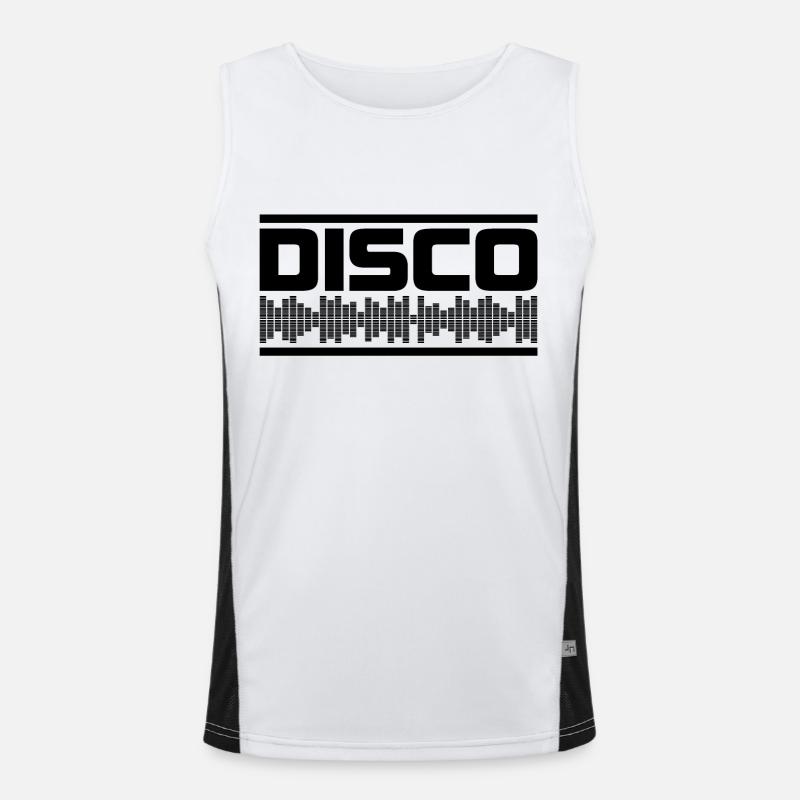 Disco Funktionelles Kontrast-Tank Top für Männer 
