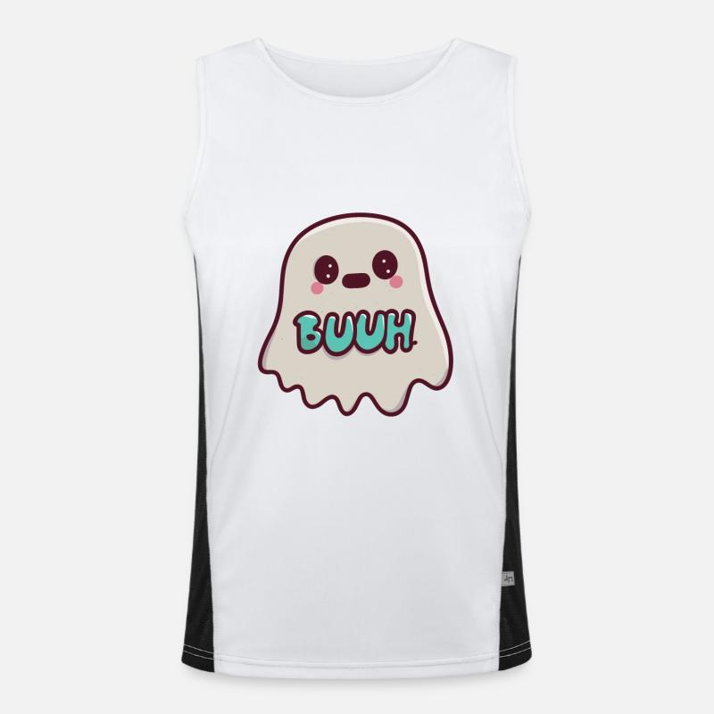 Sweet ghost - boo! Men's Functional Contrast Tank Top 