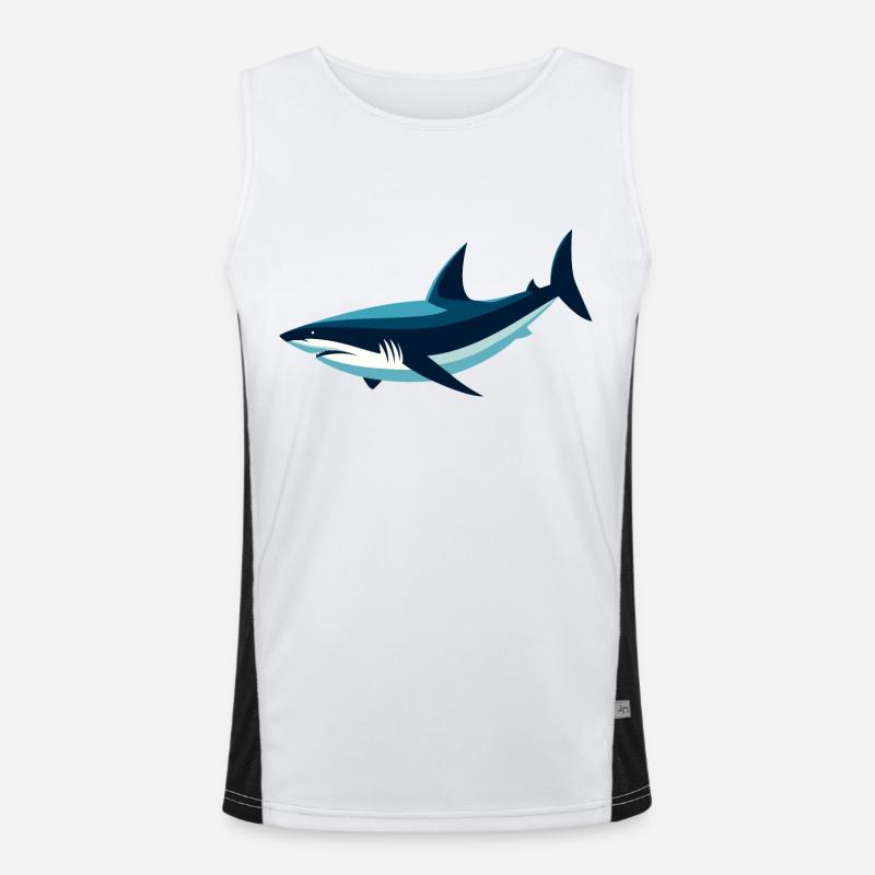 Requin stylisé Débardeur respirant contrasté Homme 