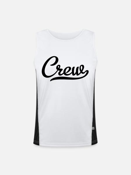 Crew - Men's Functional Contrast Tank Top - white/black