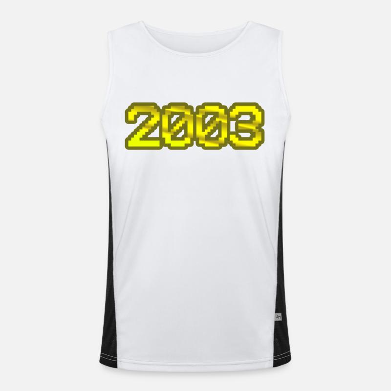 Nerd 2003 Funktionelles Kontrast-Tank Top für Männer 