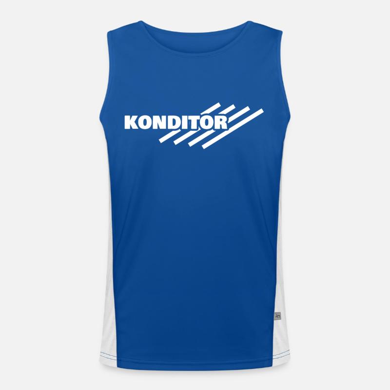 Gift for Pastry Chef Men's Functional Contrast Tank Top 