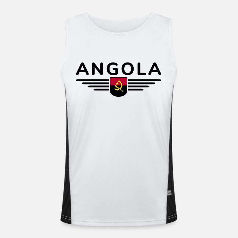 Angola Design – Pride from Africa Men's Functional Contrast Tank Top 