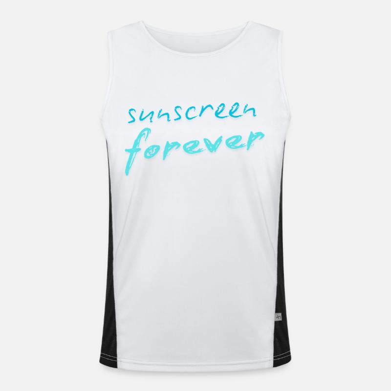 Sunscreen forever Men's Functional Contrast Tank Top 