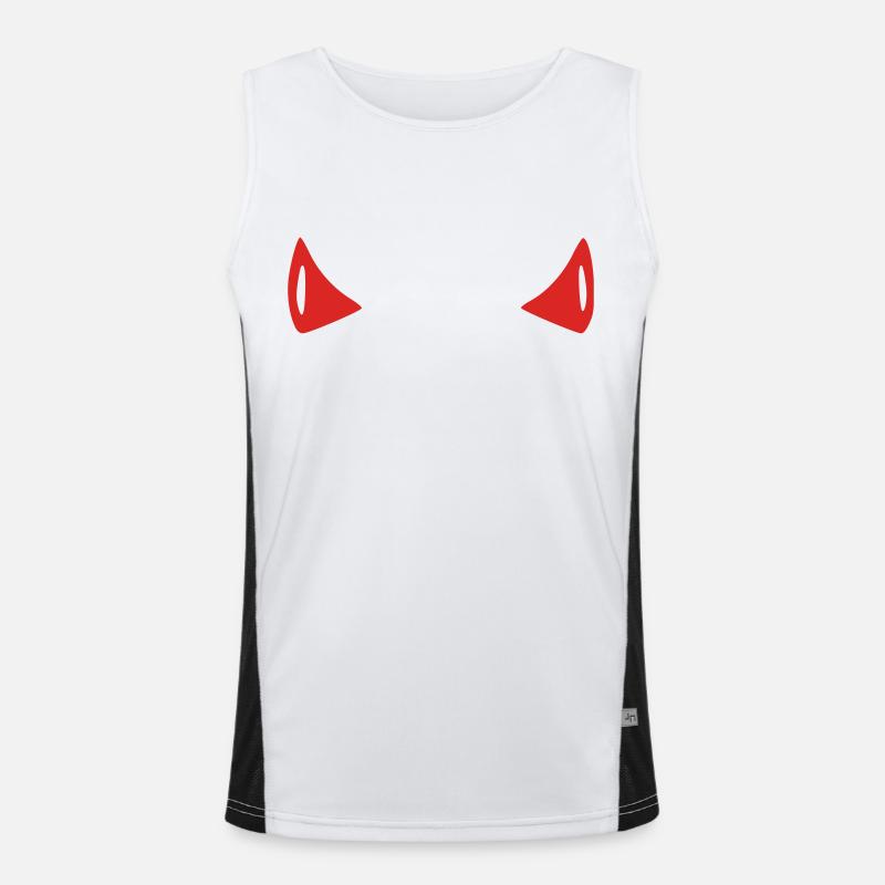 Devil - Horn Men's Functional Contrast Tank Top 