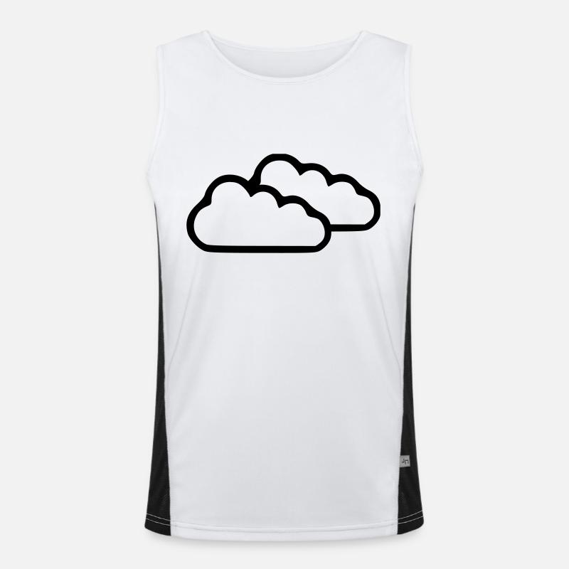 Clouds - Weather Men's Functional Contrast Tank Top 