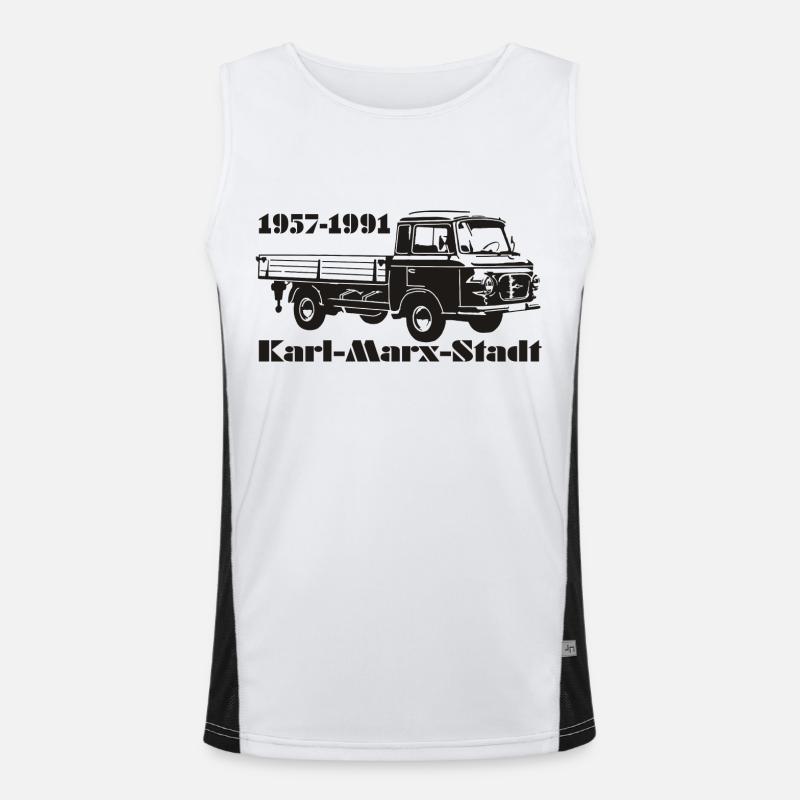 Barkas Pritsche Funktionelles Kontrast-Tank Top für Männer 