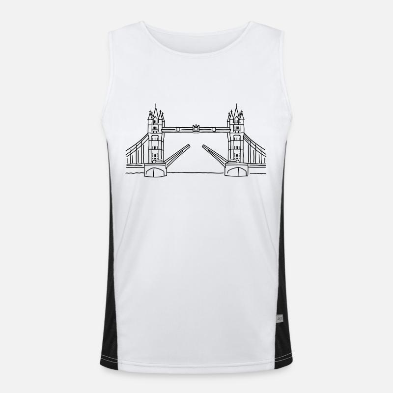 Londres Tower Bridge Débardeur respirant contrasté Homme 