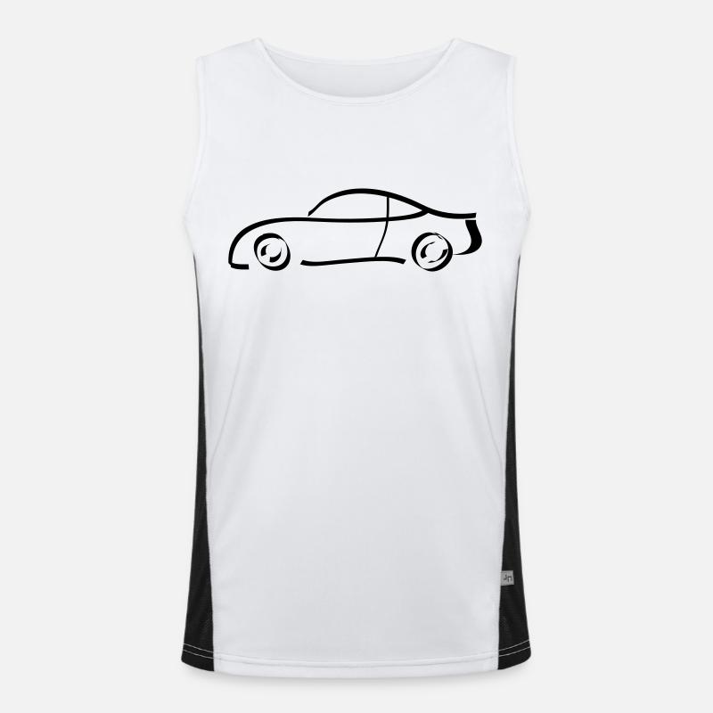 Auto Funktionelles Kontrast-Tank Top für Männer 