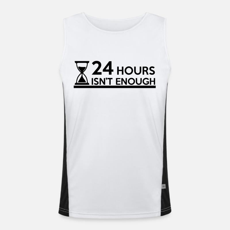 24 Hours isn't enough - Kurz Lang Unendlich Funktionelles Kontrast-Tank Top für Männer 