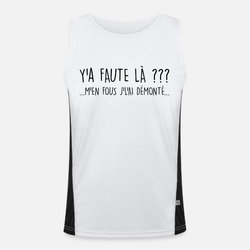 Y a faute ? Débardeur respirant contrasté Homme 