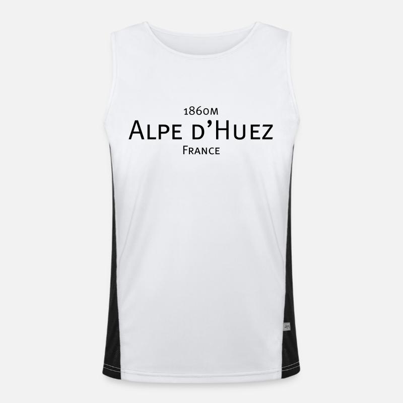 alpe d huez Funktionelles Kontrast-Tank Top für Männer 
