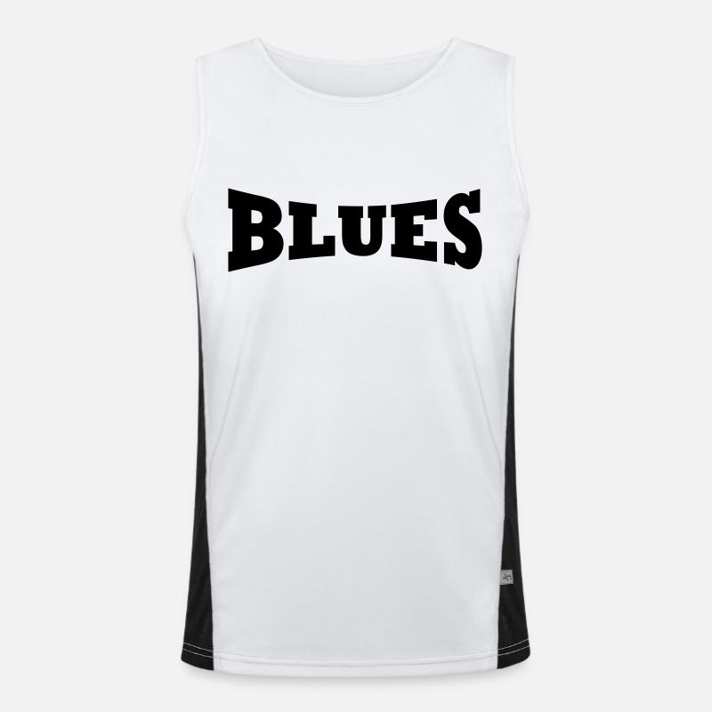 Blues logo Men's Functional Contrast Tank Top 