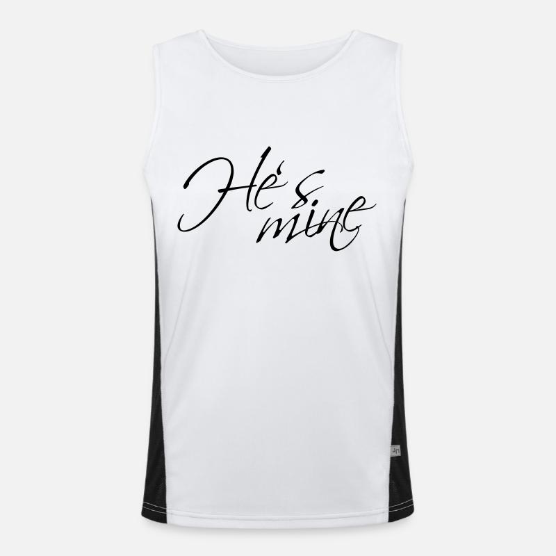 Hes mine Men's Functional Contrast Tank Top 