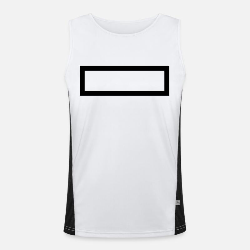 Rechteck Funktionelles Kontrast-Tank Top für Männer 