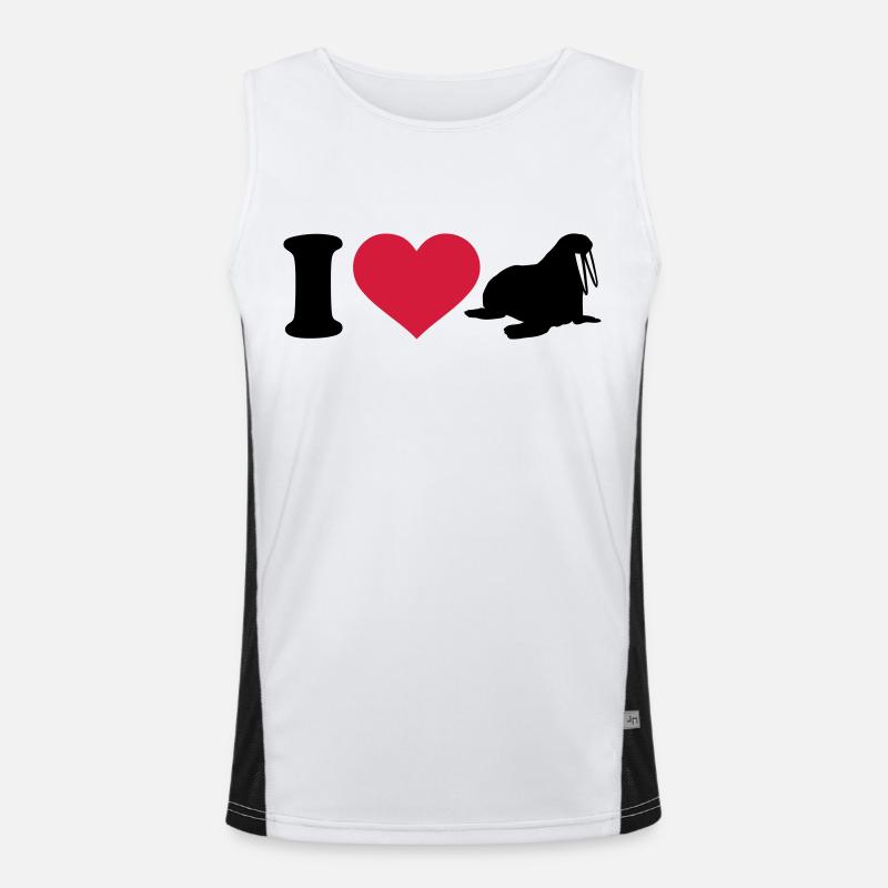 I love Morse Débardeur respirant contrasté Homme 