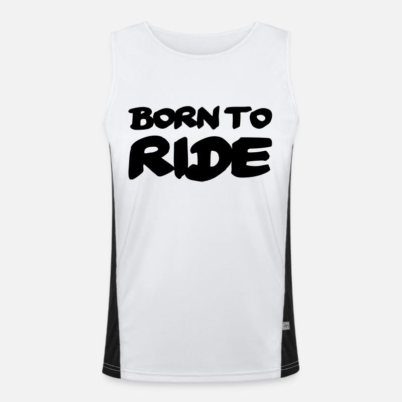 Born to ride Débardeur respirant contrasté Homme 