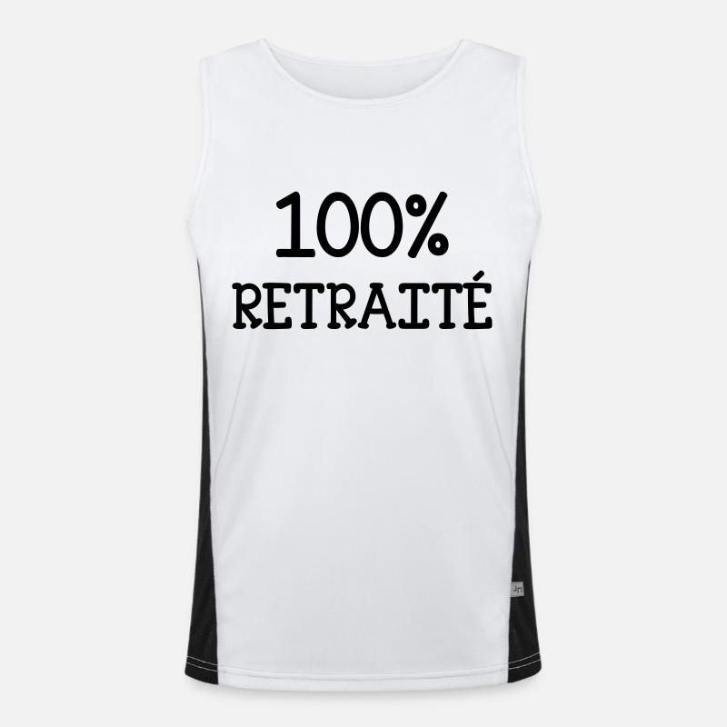 Ruhestand / Rentner / Rentnerin / Rente Funktionelles Kontrast-Tank Top für Männer 
