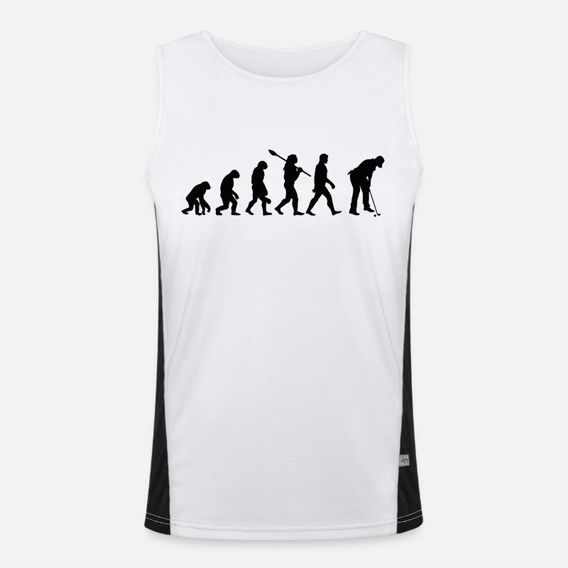 Golf Évolution du Singe Au Golfeur Débardeur respirant contrasté Homme 