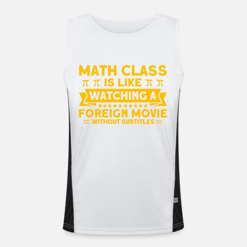 Math Mathématiques Sciences Math Cadeau Débardeur respirant contrasté Homme 