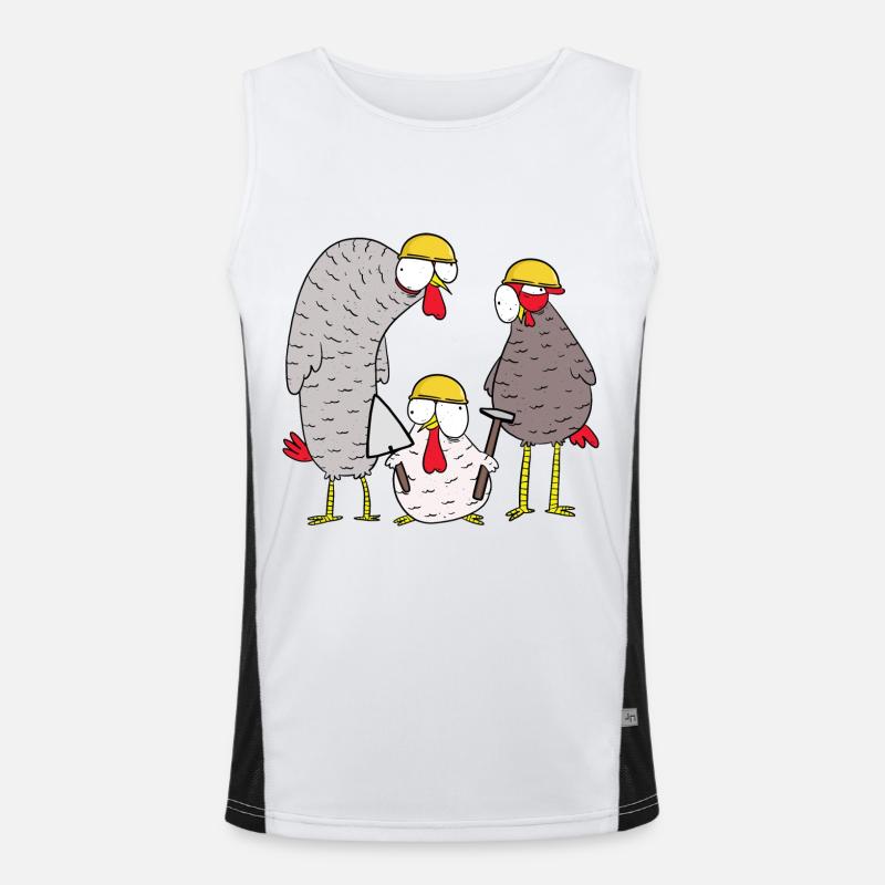 Construction site Construction Client Use Maurer Gewerbe Men's Functional Contrast Tank Top 