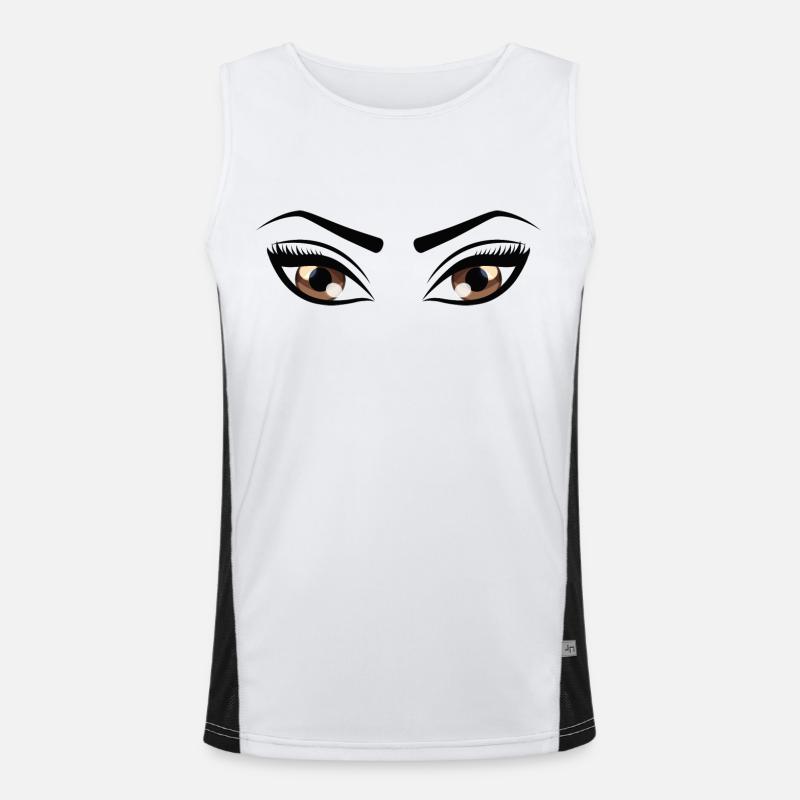 Augen Funktionelles Kontrast-Tank Top für Männer 