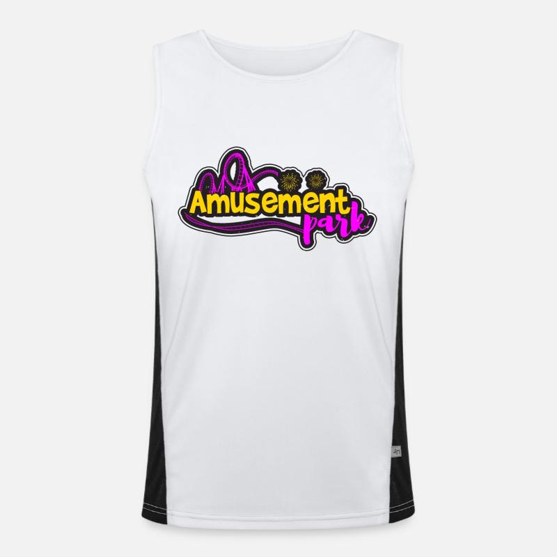 VERGNÜGUNGSPARK 2 Funktionelles Kontrast-Tank Top für Männer 