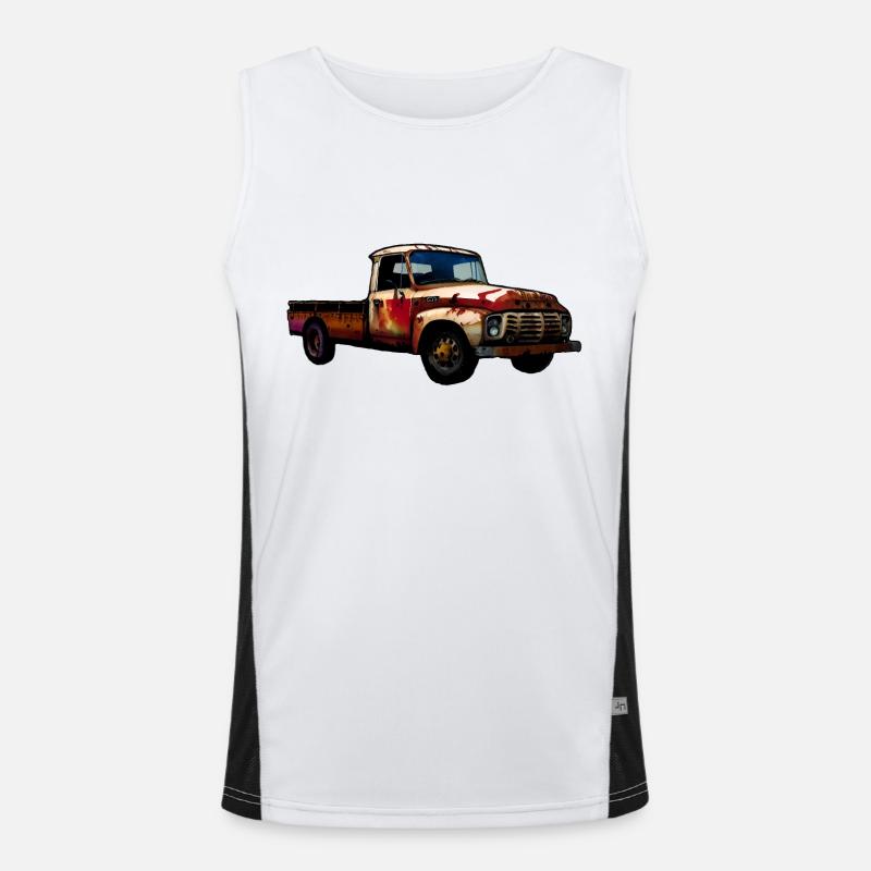 Camionnette rouillée Débardeur respirant contrasté Homme 